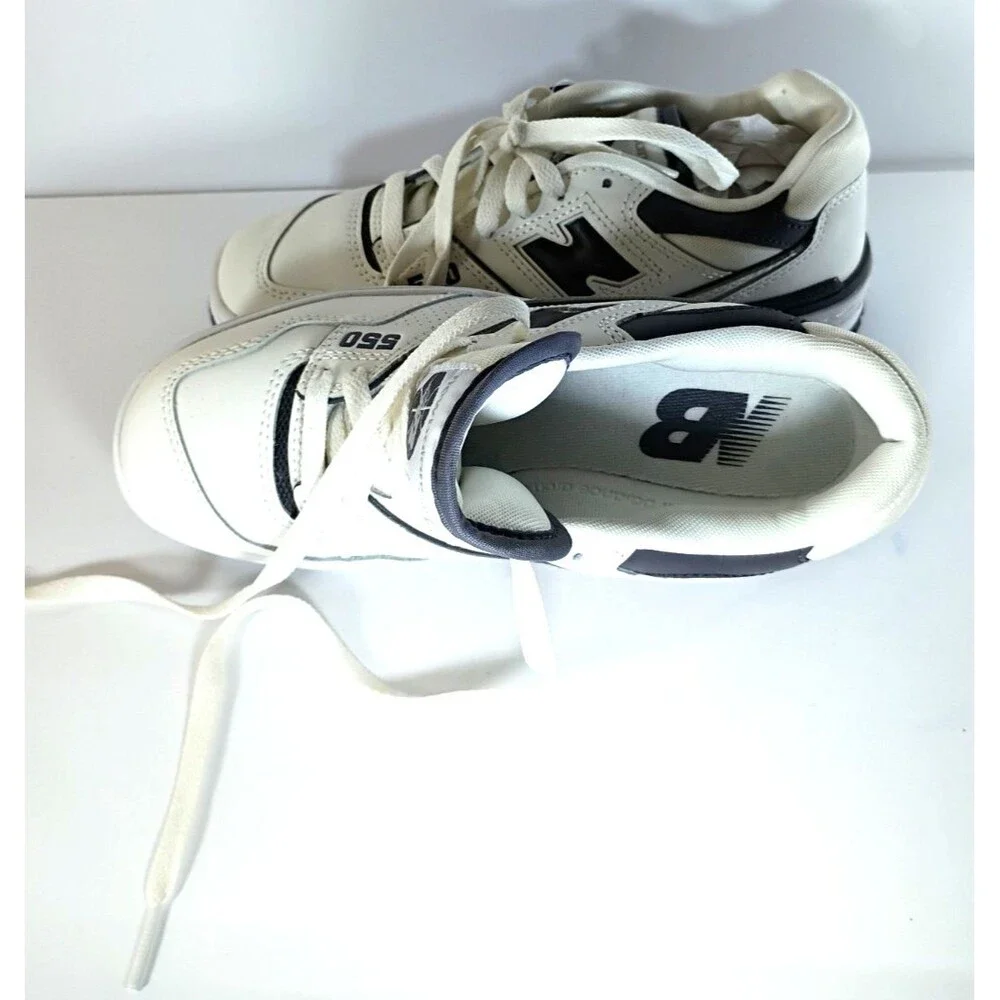 New Balance 550 Sea Salt Magnet BBW550BH Women 6.5 Wide NWT Leather Sneakers